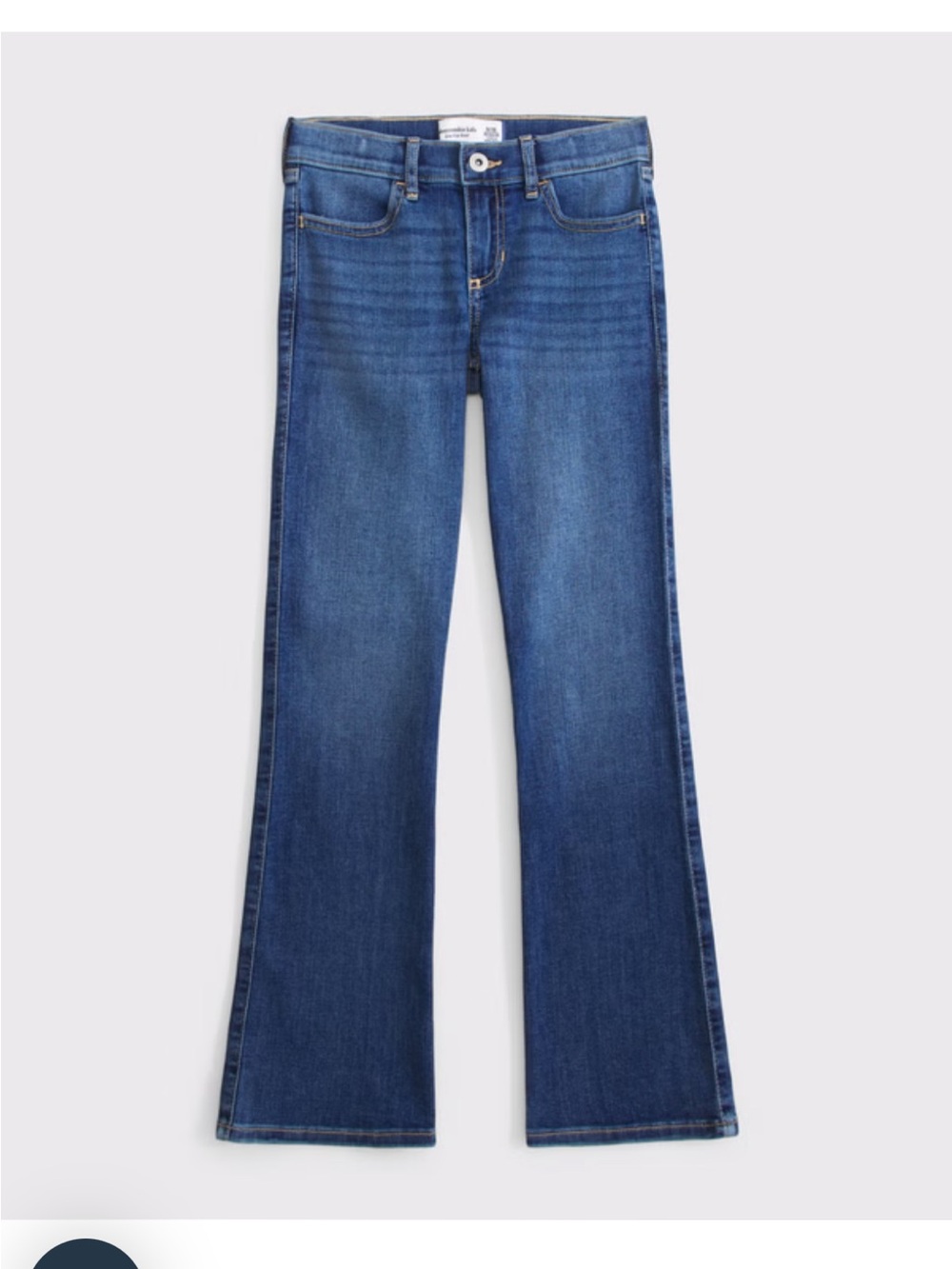 abercrombie kids Blue Flare Wide-Leg Jeans
